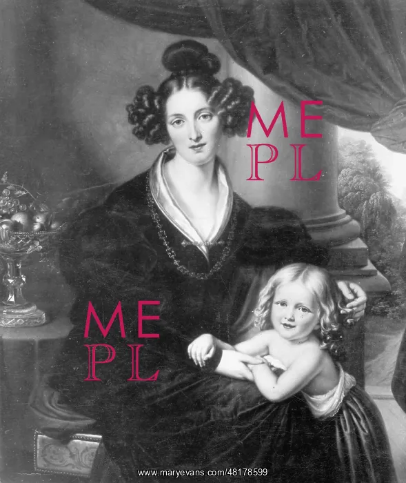 : Mother and child, around 1830 : Mother and child, around 1830