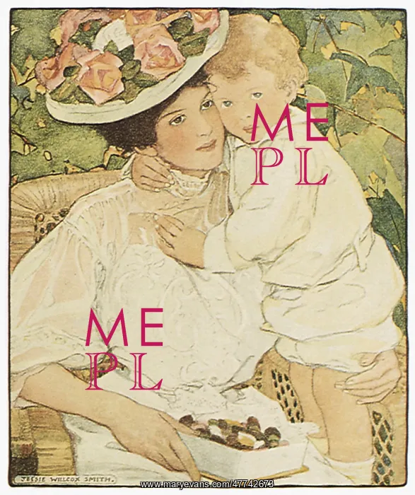  : Mother and Child with Box of Candy