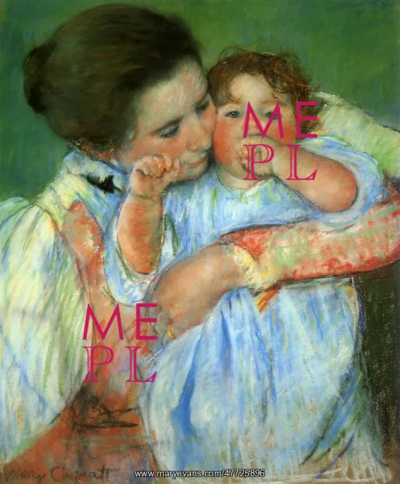  : Mother and Child Embrace, by Cassatt