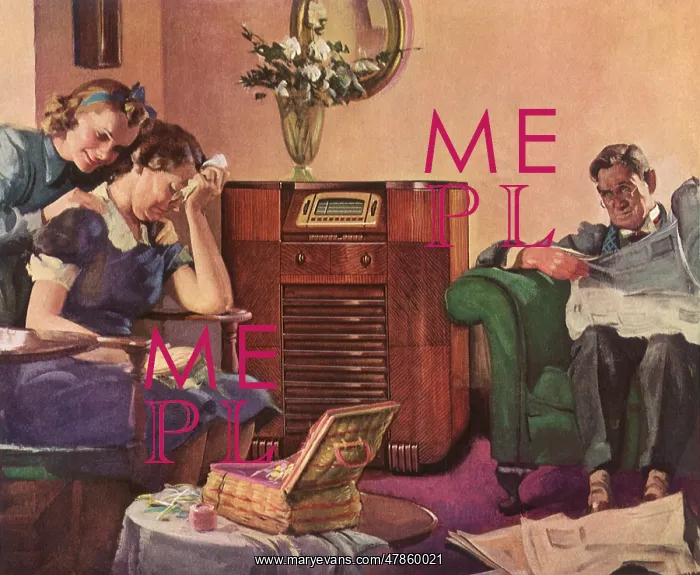  : Mother cries during Radio Soap Opera