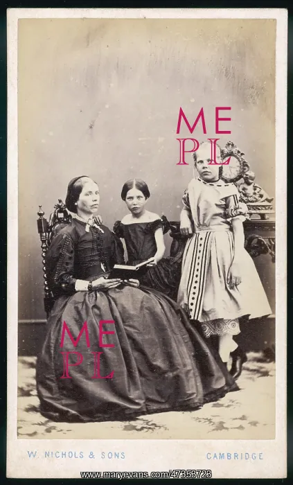 : MOTHER & DAUGHTERS 1860S : MOTHER & DAUGHTERS 1860S