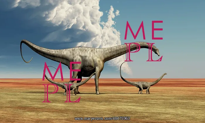 : Mother Diplodocus dinosaur walks along with her brood of ? : Mother Diplodocus dinosaur walks along with her brood of ?