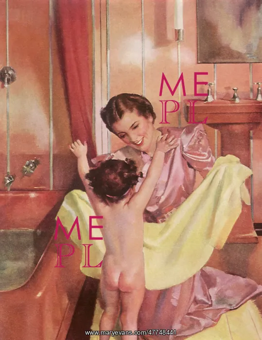: Mother dries Toddler after Bath : Mother dries Toddler after Bath