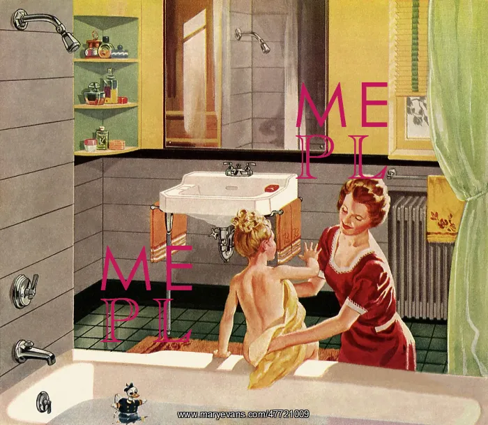 : Mother Dries Wet Child : Mother Dries Wet Child