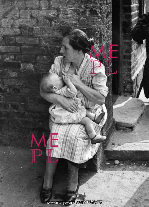 : A mother in East End in London : A mother in East End in London