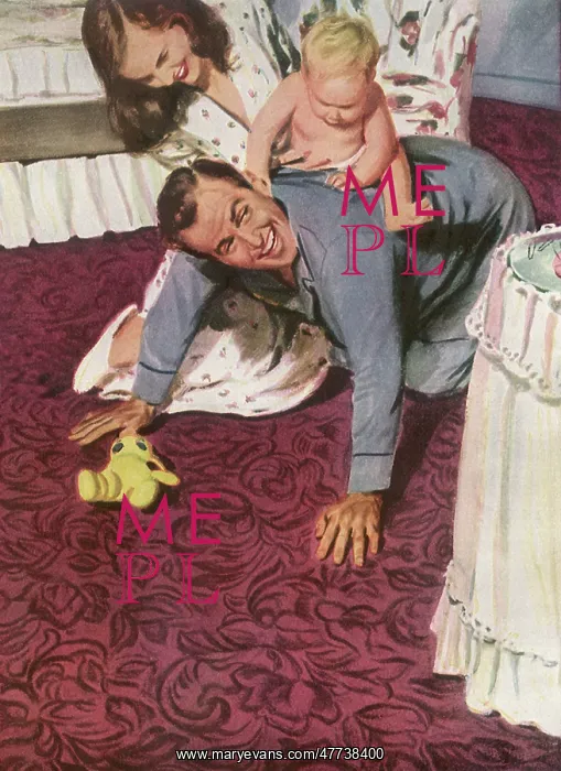  : Mother and Father playing with Baby