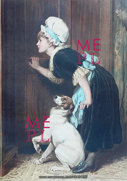 : Mother Hubbard by Briton Riviere : Mother Hubbard by Briton Riviere
