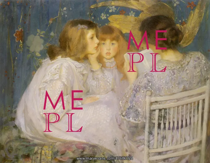  : Mother Reading to Girls