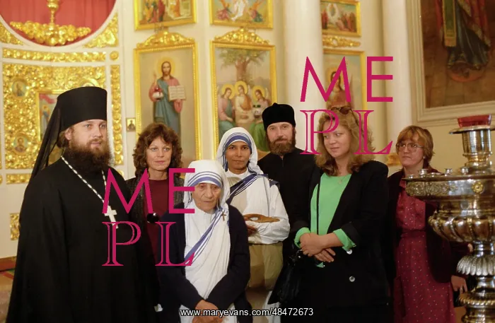 : Mother Teresa in Danilov Monastery, 1987 : Mother Teresa in Danilov Monastery, 1987