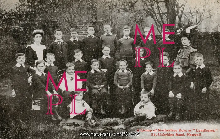 : Motherless Boys Home, Hanwell. Middlesex : Motherless Boys Home, Hanwell. Middlesex