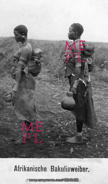 : Mothers with babies from the Bakulia tribe, 1908 : Mothers with babies from the Bakulia tribe, 1908