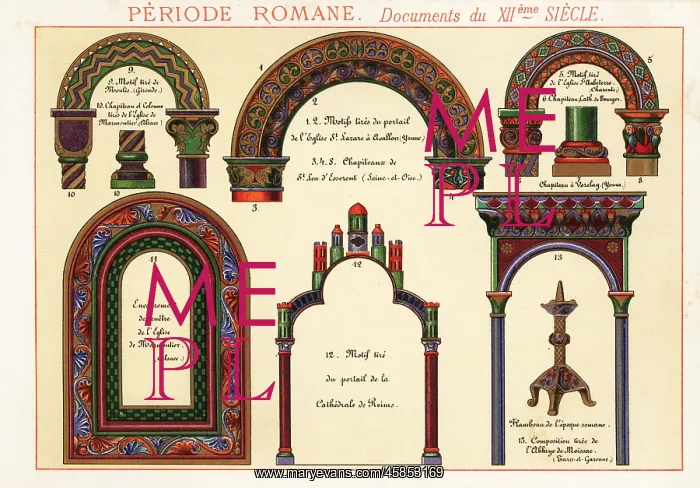 : Motifs, capitals and design elements from churches : Motifs, capitals and design elements from churches