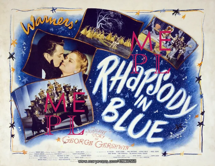 : Motion picture poster for RHAPSODY IN BLUE ? : Motion picture poster for RHAPSODY IN BLUE ?