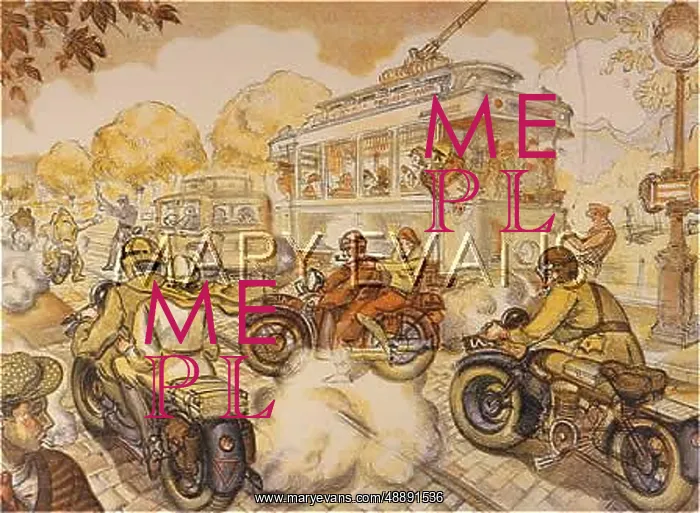  : MOTOR BIKES IN STREET
