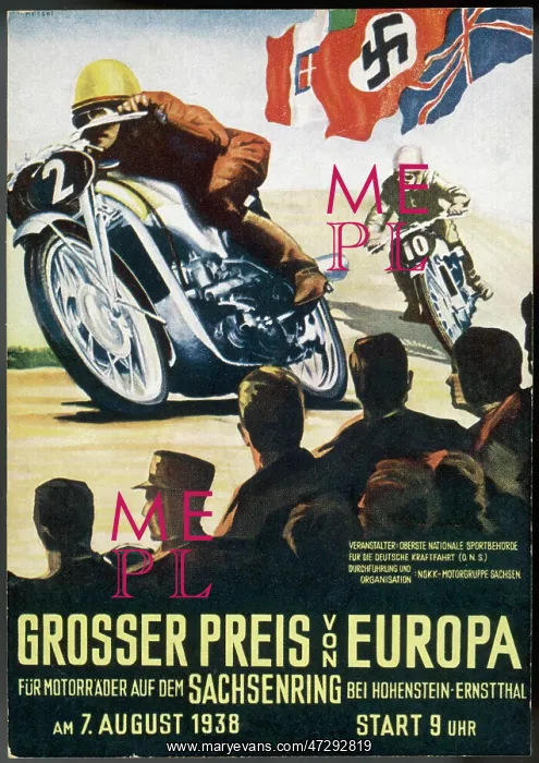 : MOTOR CYCLE GD PRIX 1938 : MOTOR CYCLE GD PRIX 1938