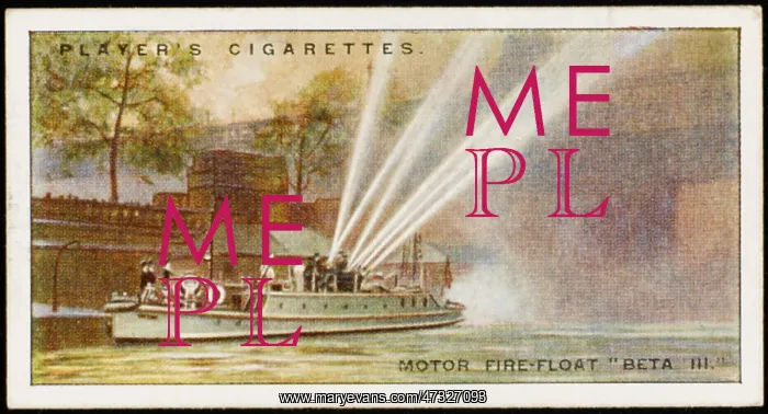 : MOTOR FIRE-BOAT / LONDON : MOTOR FIRE-BOAT / LONDON