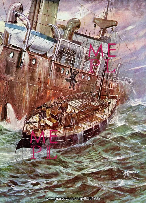  : A Motor Lifeboat in action on the sea