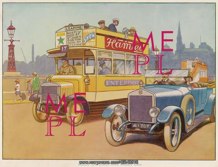 : Motor omnibus and motor car : Motor omnibus and motor car
