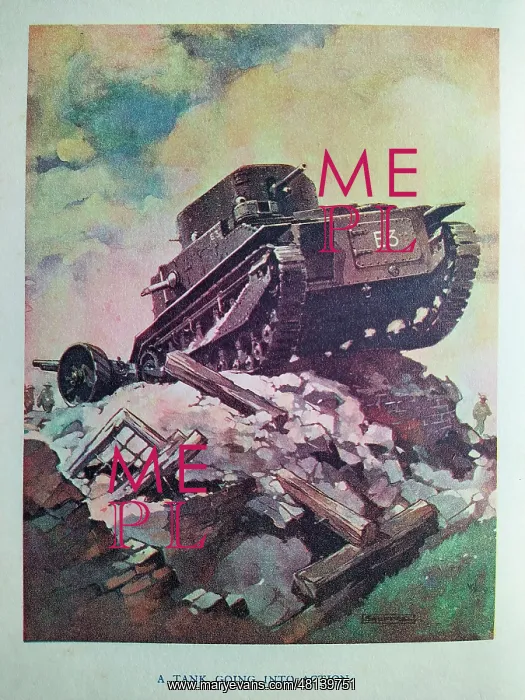 : The Motor Picture Book, A Tank Going Into Action : The Motor Picture Book, A Tank Going Into Action