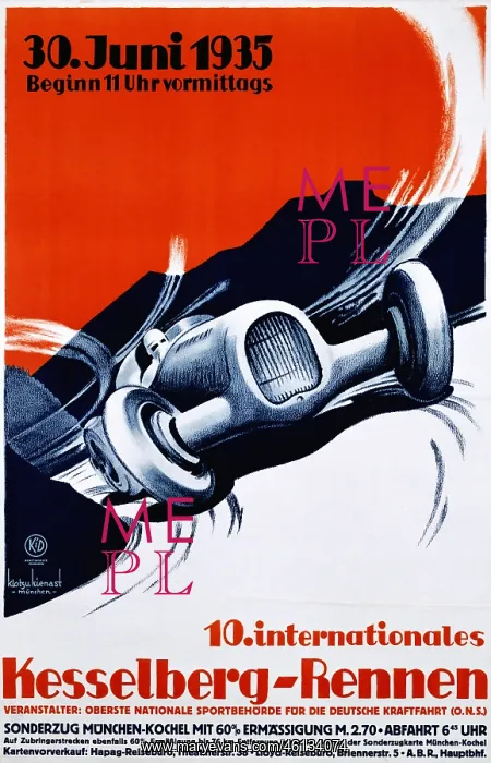 : Motor racing poster : Motor racing poster