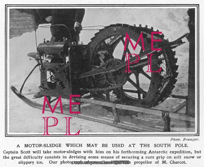 : A motor sledge which may be used at the South Pole : A motor sledge which may be used at the South Pole