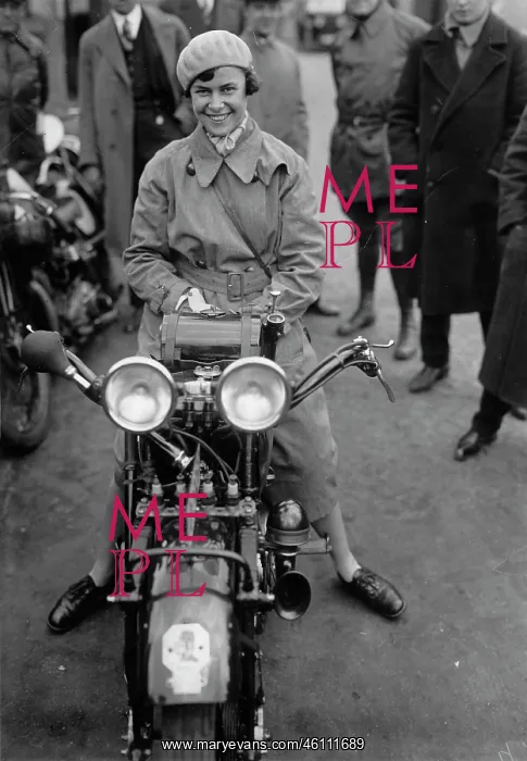 : Motoradfahrerin Hanni Kohler : Motoradfahrerin Hanni Kohler