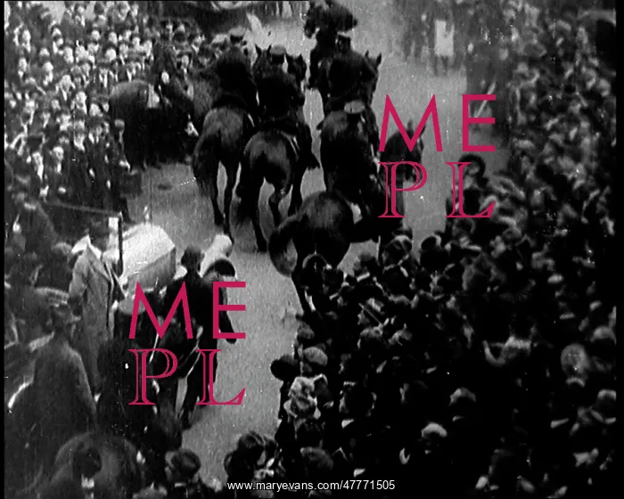 : A Motorcade Passing Through A Large Crowd In : A Motorcade Passing Through A Large Crowd In