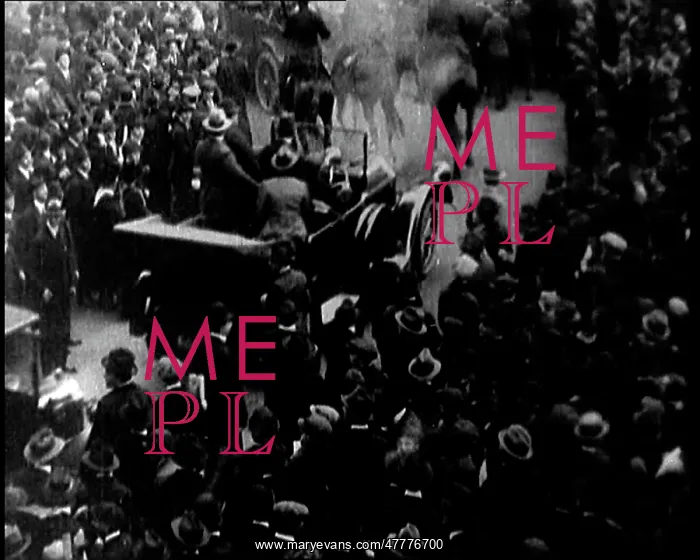 : A Motorcade Passing Through A Large Crowd In : A Motorcade Passing Through A Large Crowd In