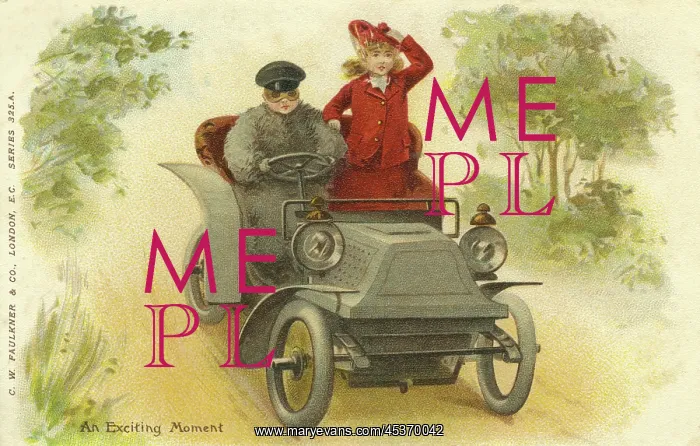 : Motoring. An exciting moment. Edwardian man in cap : Motoring. An exciting moment. Edwardian man in cap