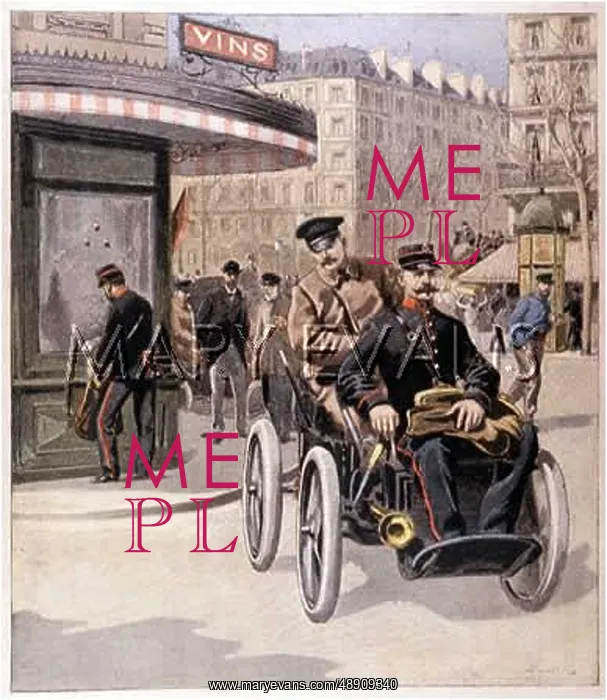 : MOTORISED POSTMEN 1899 : MOTORISED POSTMEN 1899