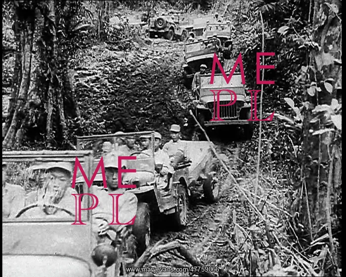 : Motorised Troops Driving Through the Jungle : Motorised Troops Driving Through the Jungle