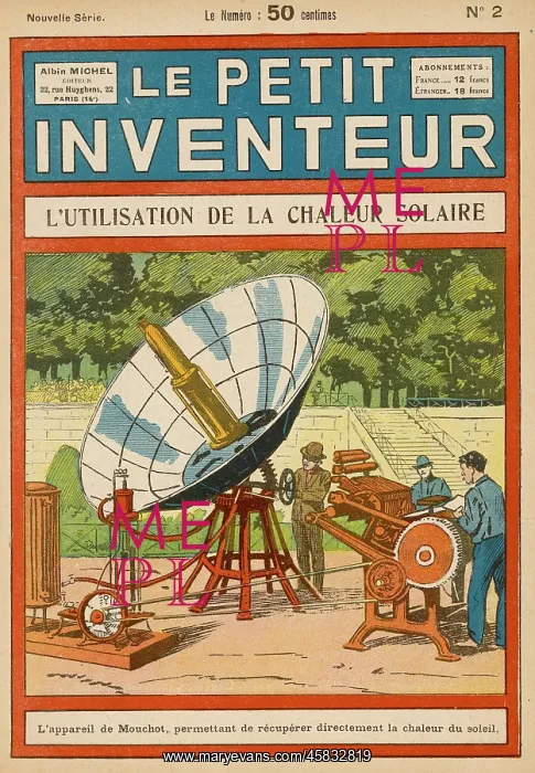  : Mouchot's solar-powered motor