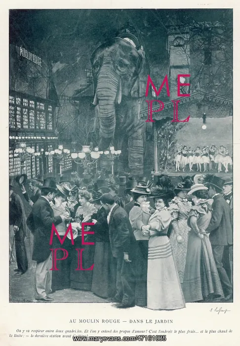 : Moulin Rouge garden, Paris : Moulin Rouge garden, Paris