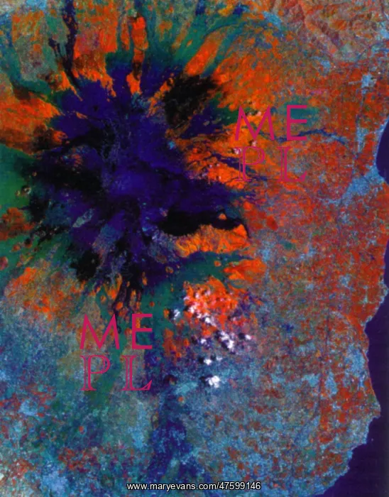 : Mount Etna, Satellite Image : Mount Etna, Satellite Image