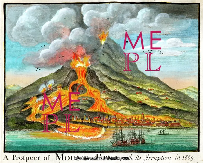  : Mount Etna volcano - Eruption in 1669