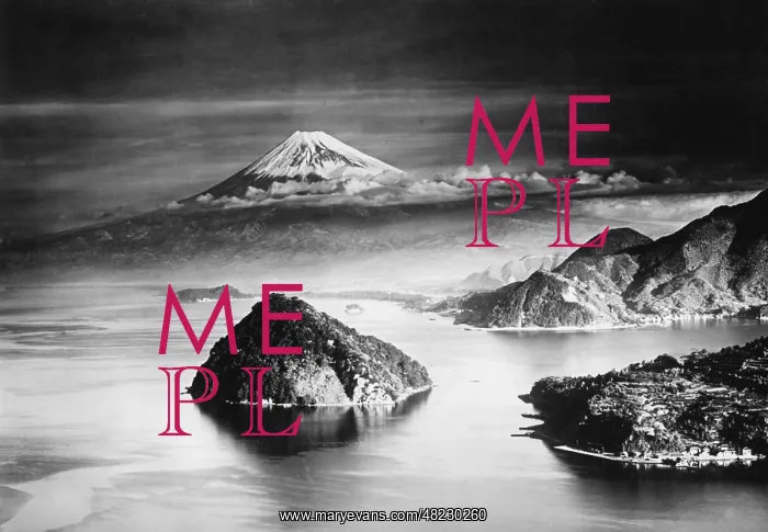 : Mount Fuji in Japan, ca. 1930's : Mount Fuji in Japan, ca. 1930's