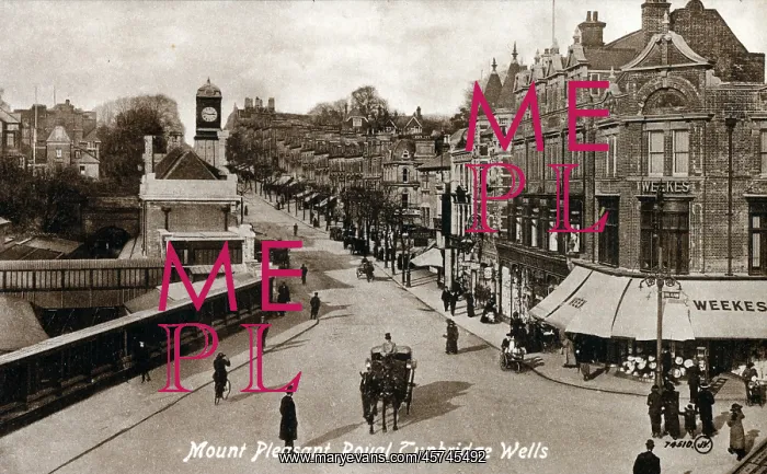 : Mount Pleasant and Railway Station, Tunbridge Wells, Kent : Mount Pleasant and Railway Station, Tunbridge Wells, Kent