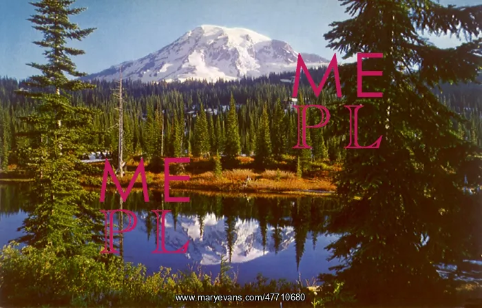  : Mount Rainier and Lake
