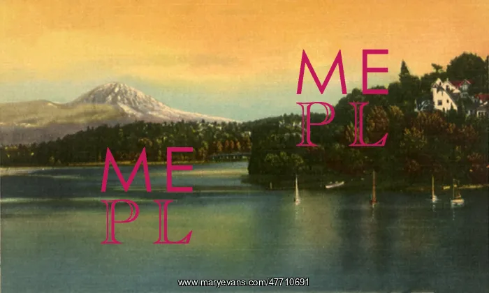  : Mount Rainier and Lake