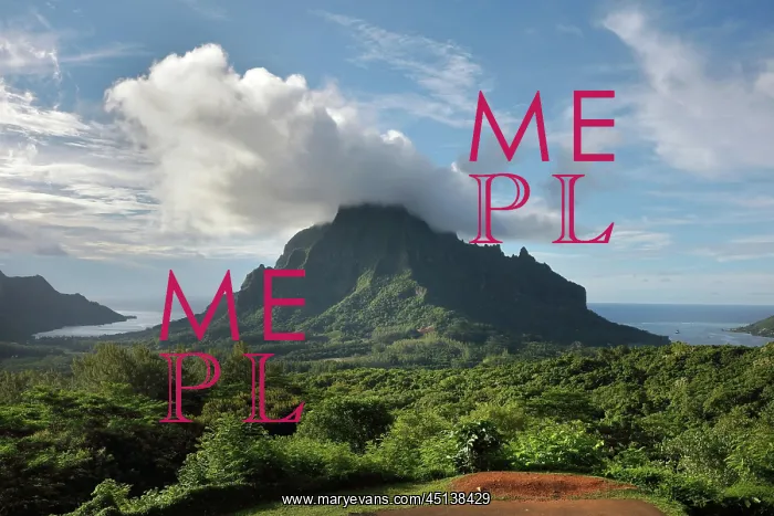 : Mount Rotui, Mo'orea, Society islands, French Polynesia : Mount Rotui, Mo'orea, Society islands, French Polynesia
