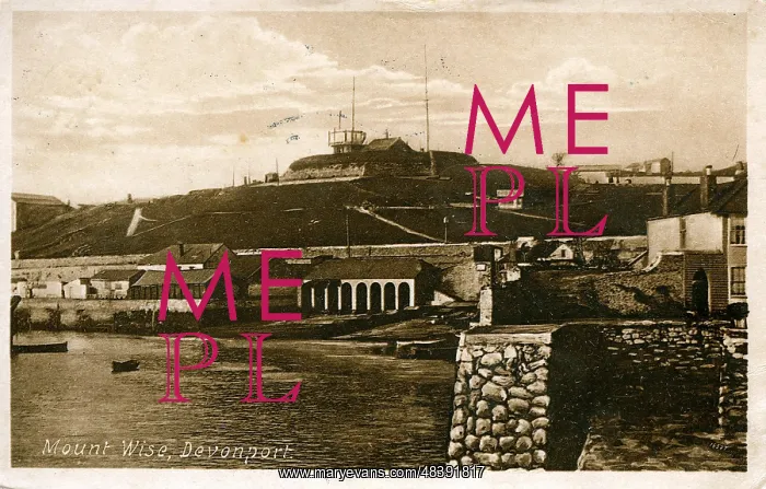: Mount Wise & Harbour, Devonport, Devon : Mount Wise & Harbour, Devonport, Devon