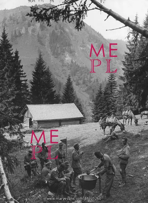 : Mountain infantry during an ecxercise, 1936 : Mountain infantry during an ecxercise, 1936