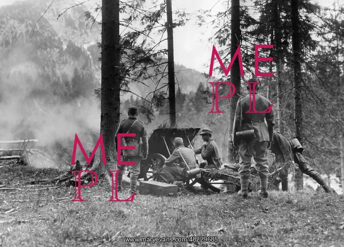 : Mountain infantry with a mountain gun, 1935 : Mountain infantry with a mountain gun, 1935