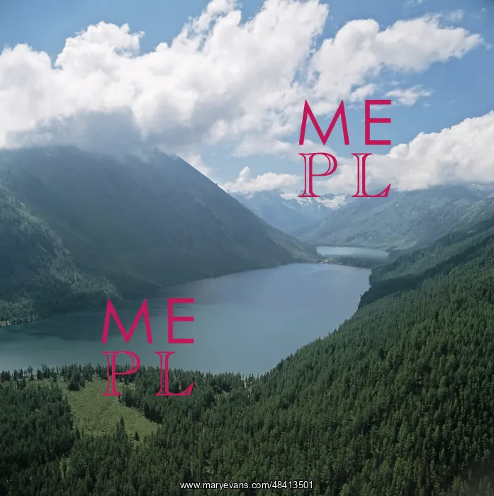 : Mountain lake in Altai range, 1997 : Mountain lake in Altai range, 1997