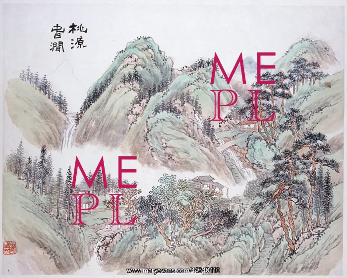 : Mountain landscape with waterfall : Mountain landscape with waterfall