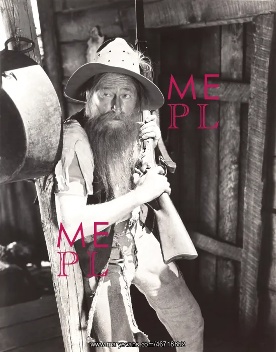 : Mountain man with rifle : Mountain man with rifle