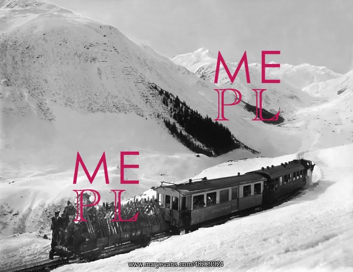: Mountain railway in Switzerland, 1930 : Mountain railway in Switzerland, 1930