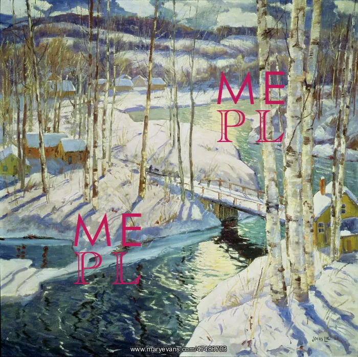  : Mountain Stream ' snow scene