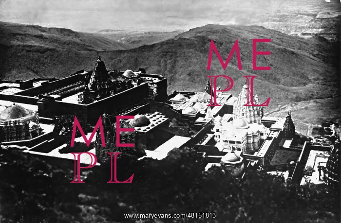 : Mountain with temples: Girnar Hill : Mountain with temples: Girnar Hill