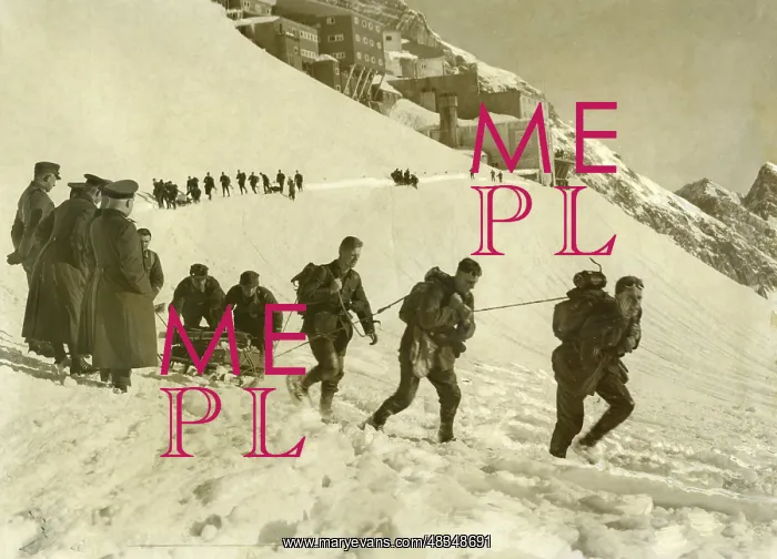 : Mountain troops during an exercise on the Zugspitzplatt : Mountain troops during an exercise on the Zugspitzplatt